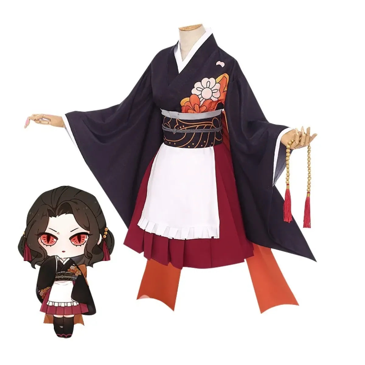 Nezuko Kimono Maid Cosplay Dress - All Dresses - 5