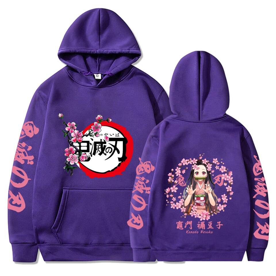 Nezuko Demon Slayer Hoodies - Purple / XS - Women’s Clothing & Accessories - Gift Cards - 4 - 2024