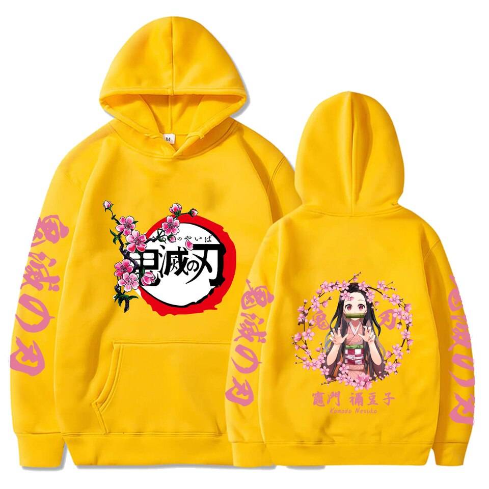 Nezuko Demon Slayer Hoodies - Yellow / XS - Women’s Clothing & Accessories - Gift Cards - 5 - 2024