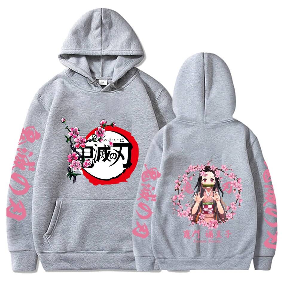 Nezuko Demon Slayer Hoodies - Gray / XS - Women’s Clothing & Accessories - Gift Cards - 8 - 2024