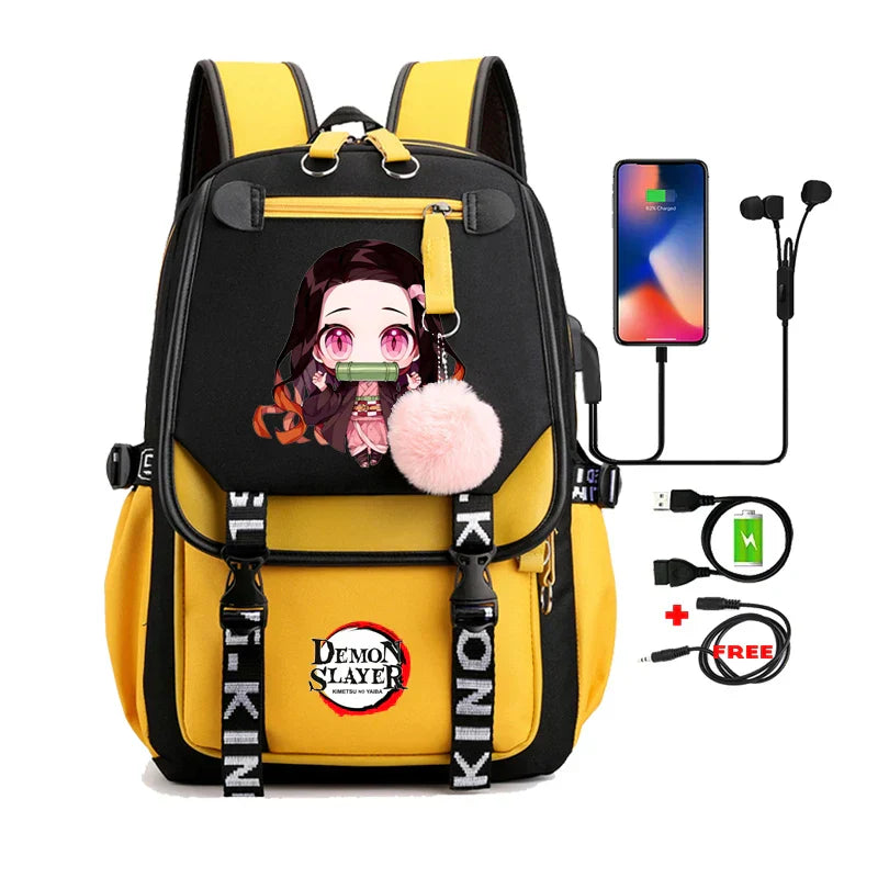 Demon Slayer Nezuko Backpack - 9 - Women Bags & Wallets - Backpacks - 14 - 2024