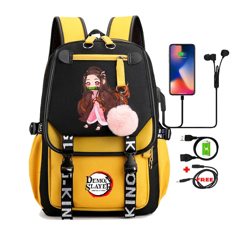 Demon Slayer Nezuko Backpack - 19 - Women Bags & Wallets - Backpacks - 24 - 2024