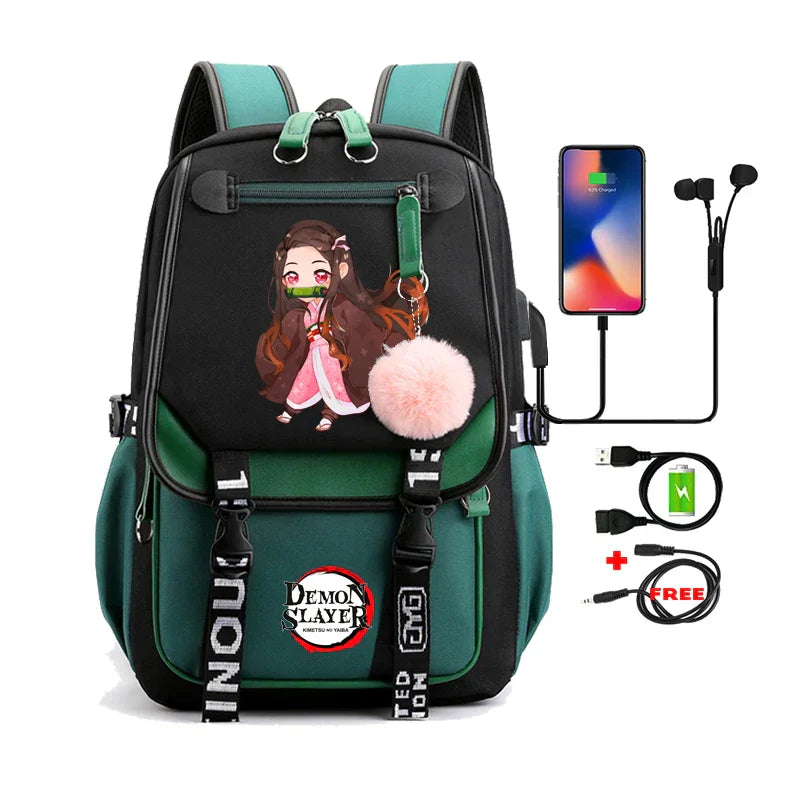 Demon Slayer Nezuko Backpack - 20 - Women Bags & Wallets - Backpacks - 25 - 2024