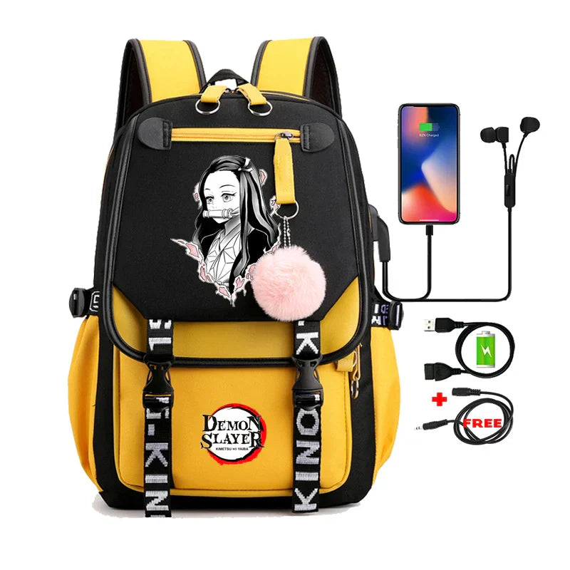 Demon Slayer Nezuko Backpack - 24 - Women Bags & Wallets - Backpacks - 29 - 2024