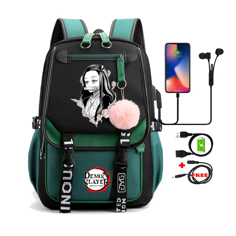 Demon Slayer Nezuko Backpack - 25 - Women Bags & Wallets - Backpacks - 30 - 2024