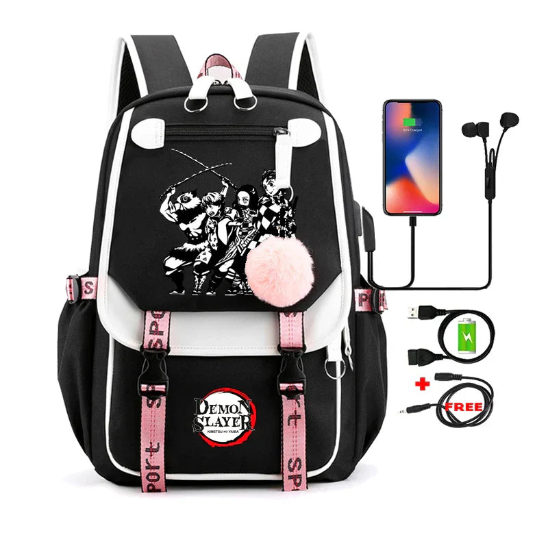 Demon Slayer Nezuko Backpack - 26 - Women Bags & Wallets - Backpacks - 31 - 2024