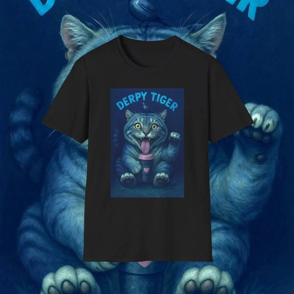 Derpy Tiger Harajuku KPop Graphic T-Shirt - T-Shirts - T-Shirt - 1