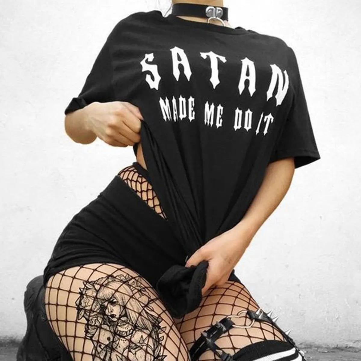 Satan Made Me Do It - T-Shirts - 1