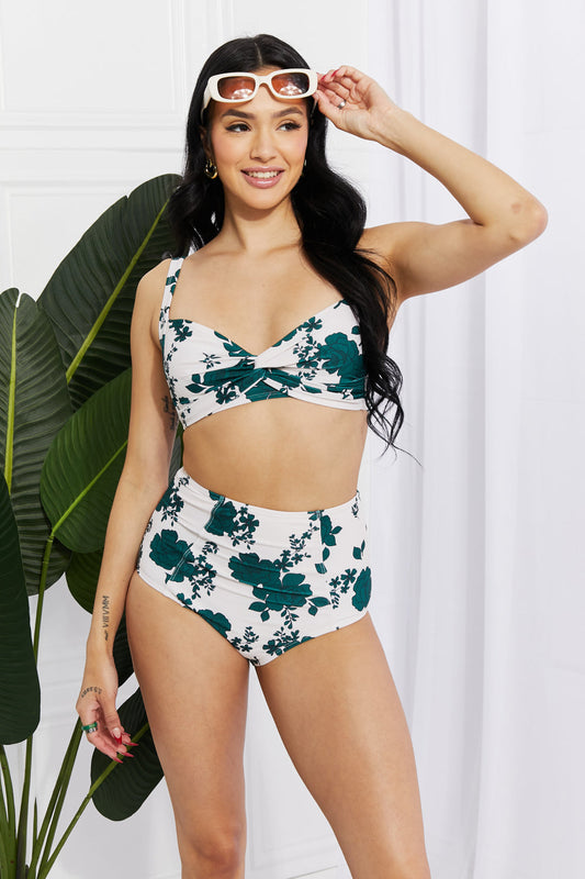 Take A Dip Twist High-Rise Bikini in Forest - Green / S - Women’s Clothing & Accessories - Swimwear - 1 - 2024