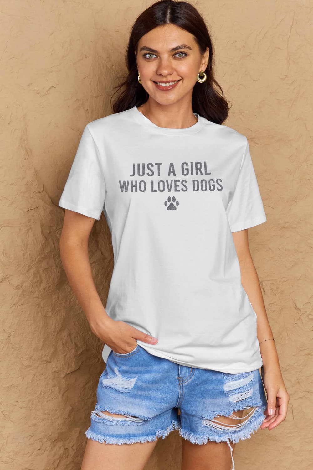 Full Size Dog Paw Graphic Cotton T-Shirt - T-Shirts - Shirts & Tops - 13 - 2024