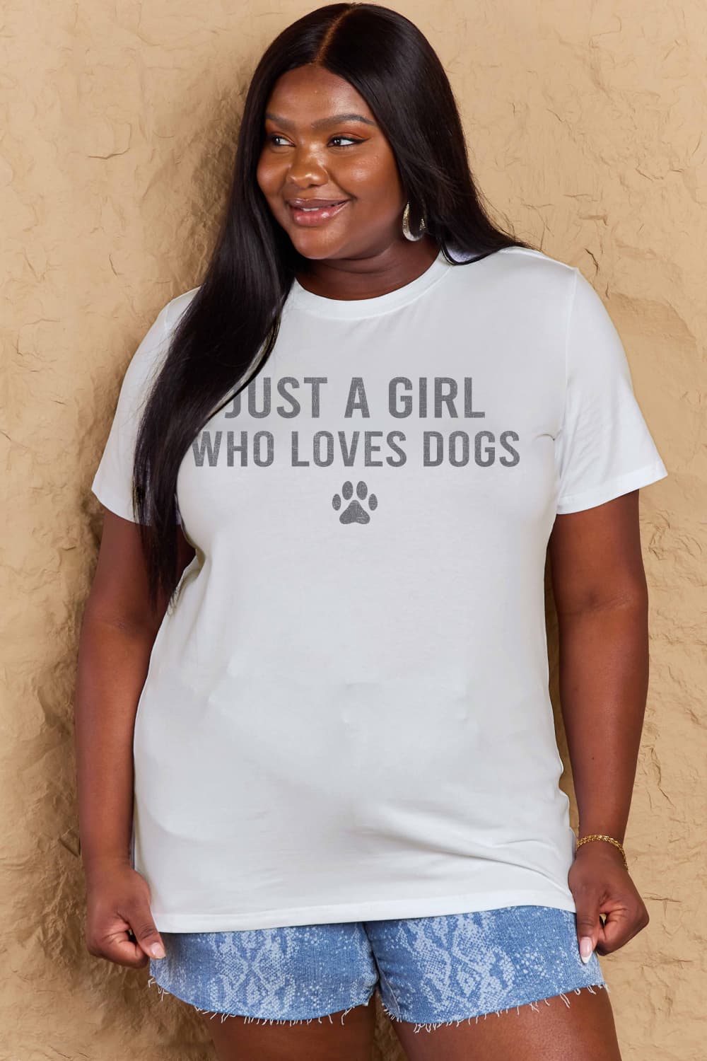 Full Size Dog Paw Graphic Cotton T-Shirt - T-Shirts - Shirts & Tops - 16 - 2024