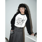 Doodle Delight Layered Tee – Quirky Sketch Art Oversized Tee - T-Shirts - 6