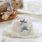 Double Bow Ruffle Panties – Mid-Waist Ice Silk Cotton Briefs - Women’s Clothing & Accessories - Lingerie - 2