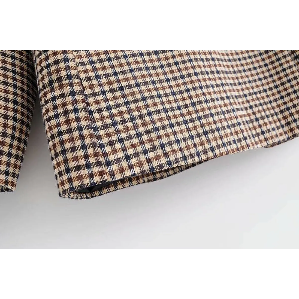 Double Breasted Checkered Blazer - Women’s Clothing & Accessories - 14