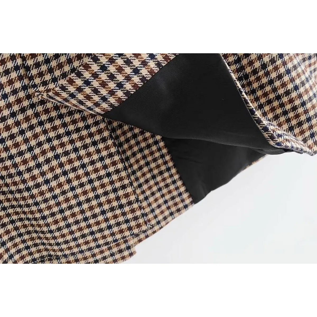 Double Breasted Checkered Blazer - Women’s Clothing & Accessories - 6