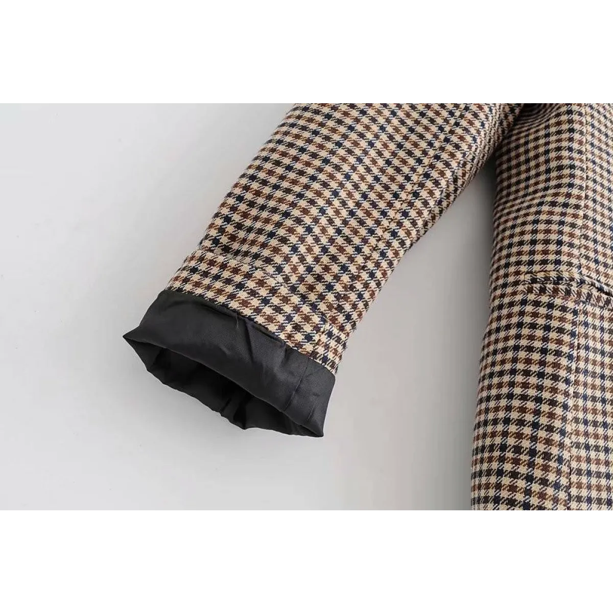 Double Breasted Checkered Blazer - Women’s Clothing & Accessories - 16