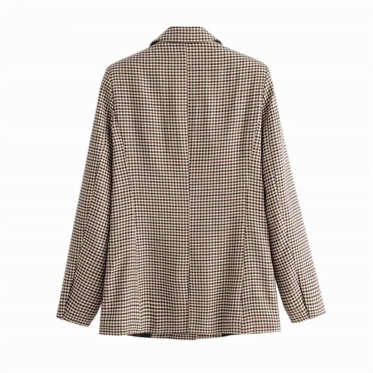 Double Breasted Checkered Blazer - Women’s Clothing & Accessories - 9