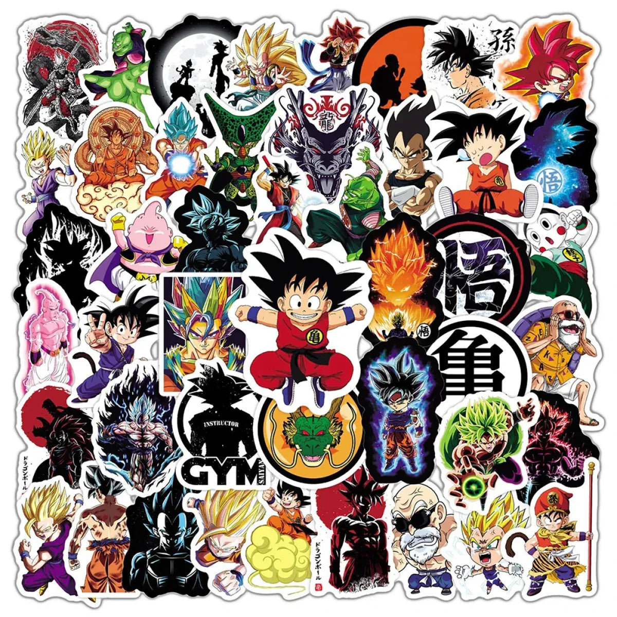 Dragon Ball Stickers - 50/100pcs - Son Goku Cartoon Decals - Anime - 20