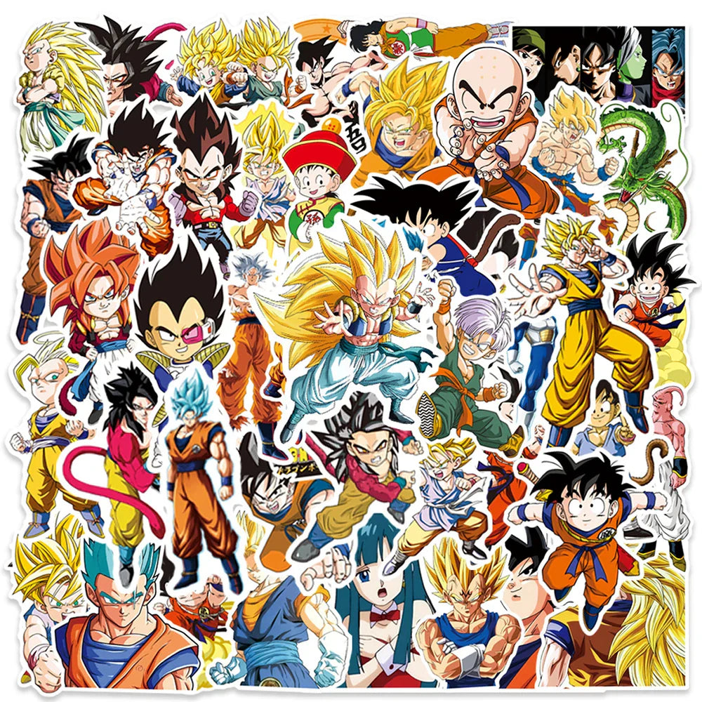 Dragon Ball Stickers - 50/100pcs - Son Goku Cartoon Decals - 50pcs Style9 - Anime - Decorative Stickers - 15 - 2024