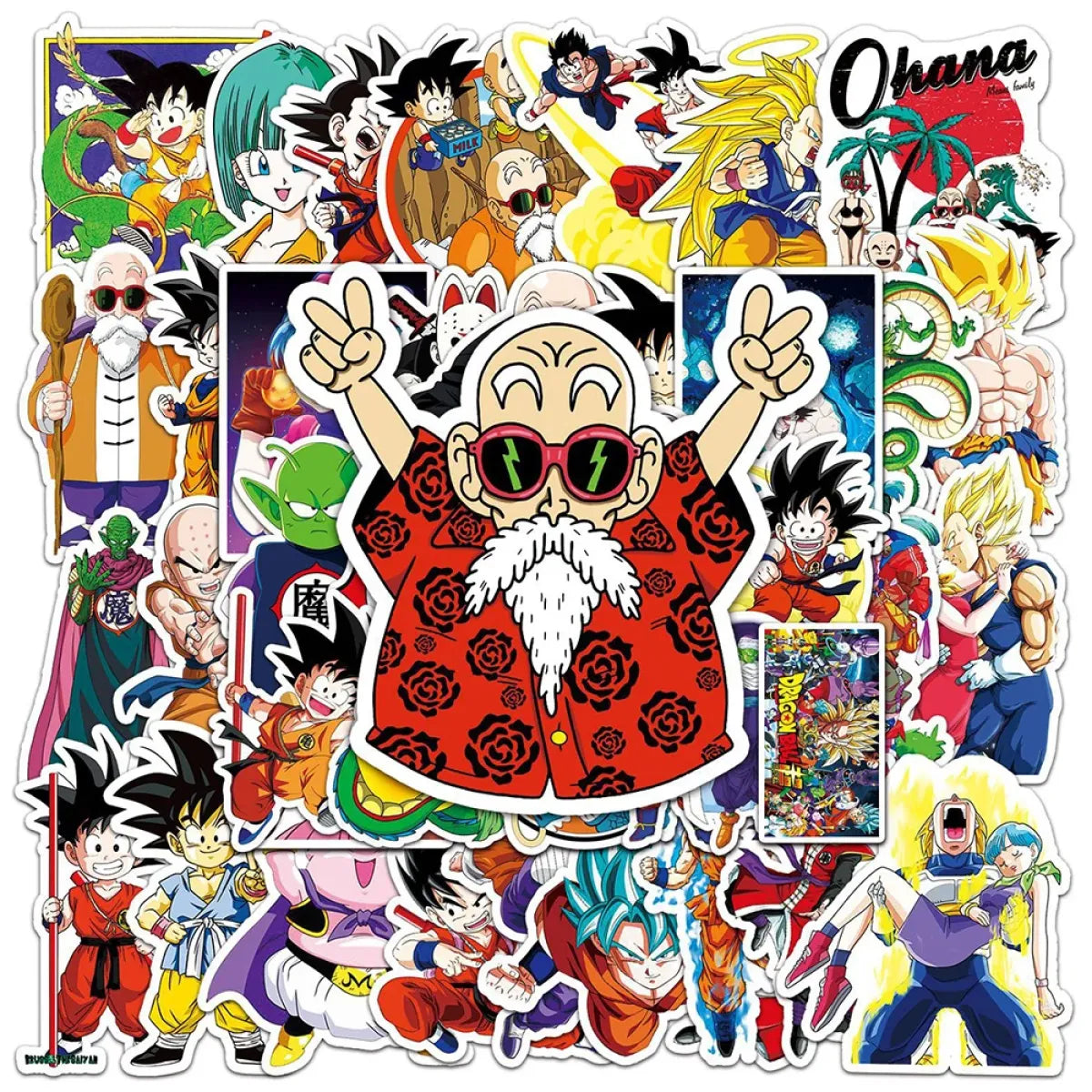 Dragon Ball Stickers - 50/100pcs - Son Goku Cartoon Decals - Anime - 14