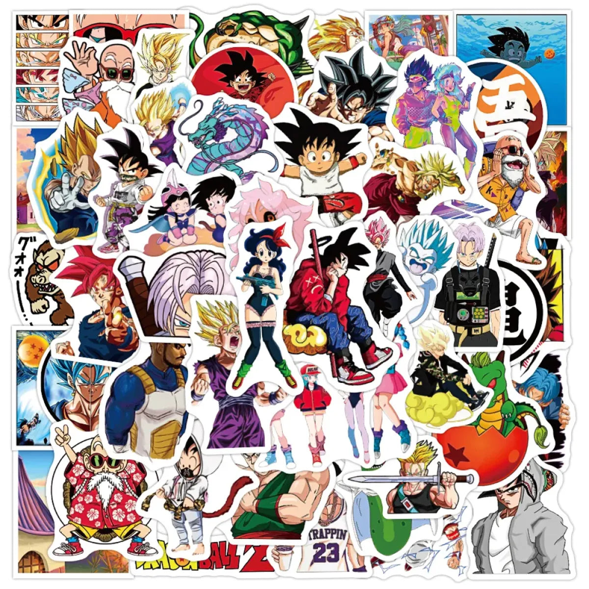 Dragon Ball Stickers - 50/100pcs - Son Goku Cartoon Decals - Anime - 7
