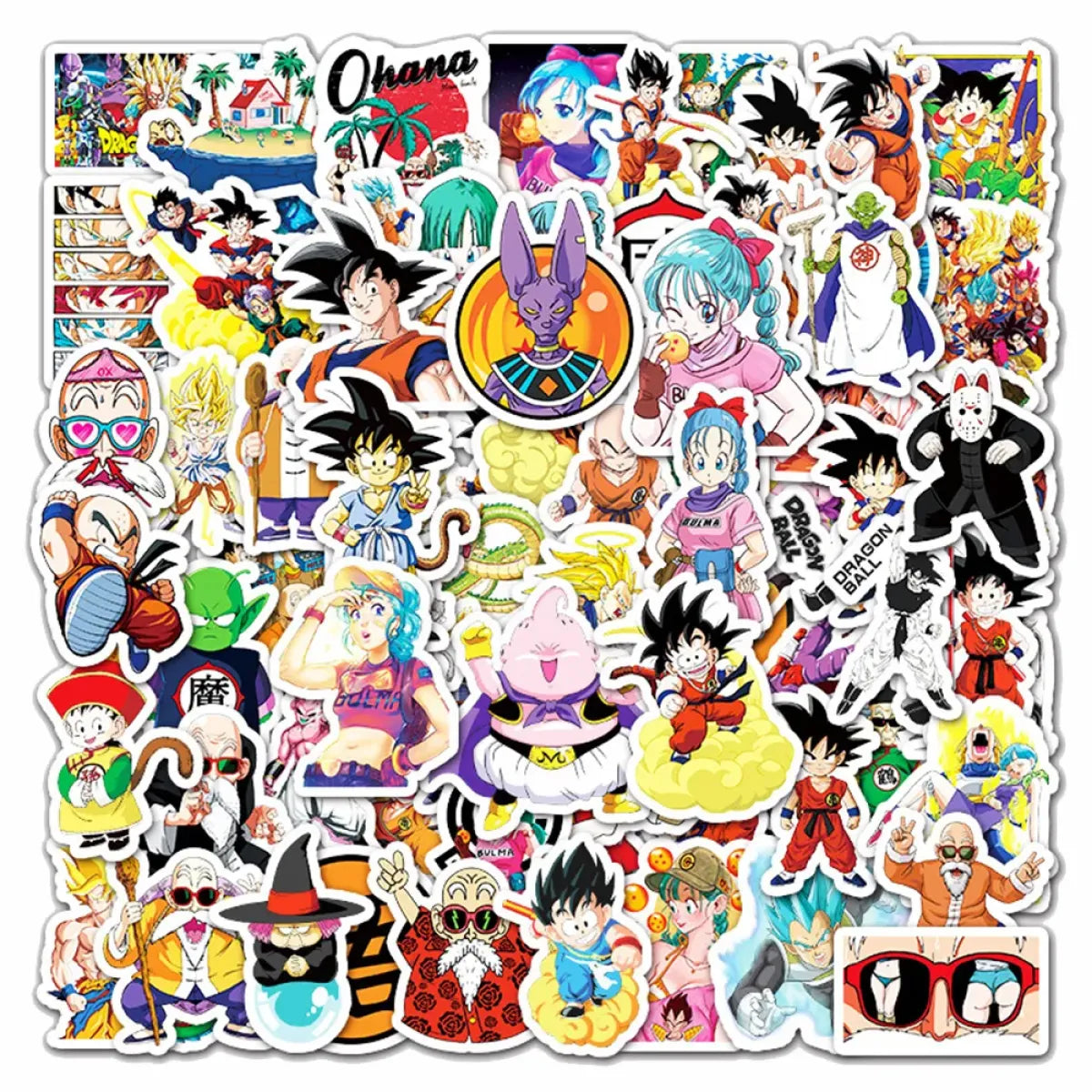 Dragon Ball Stickers - 50/100pcs - Son Goku Cartoon Decals - Anime - 11