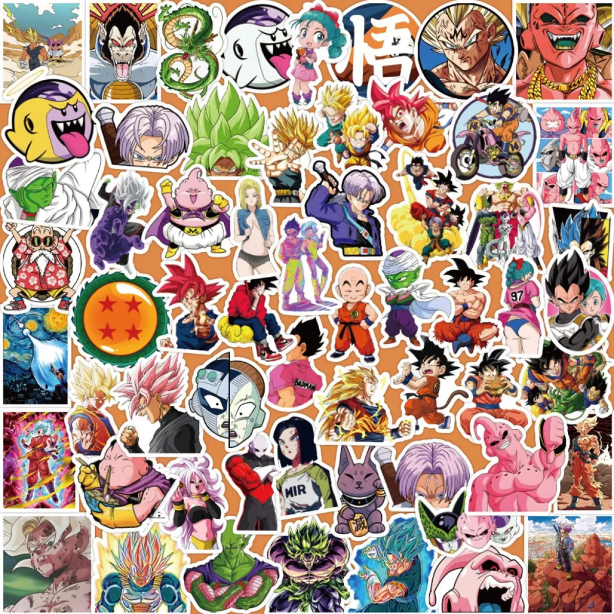 Dragon Ball Stickers - 50/100pcs - Son Goku Cartoon Decals - Anime - 18