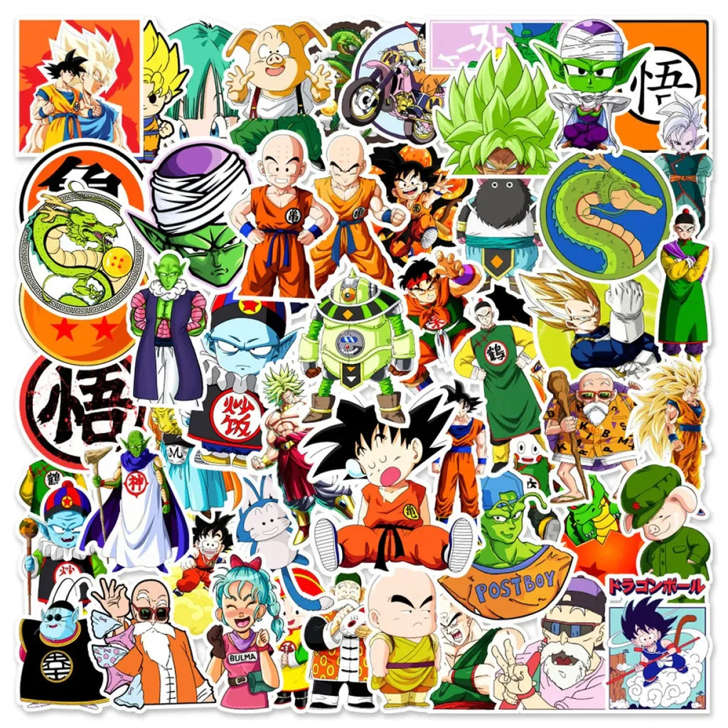 Dragon Ball Stickers - 50/100pcs - Son Goku Cartoon Decals - Anime - 13