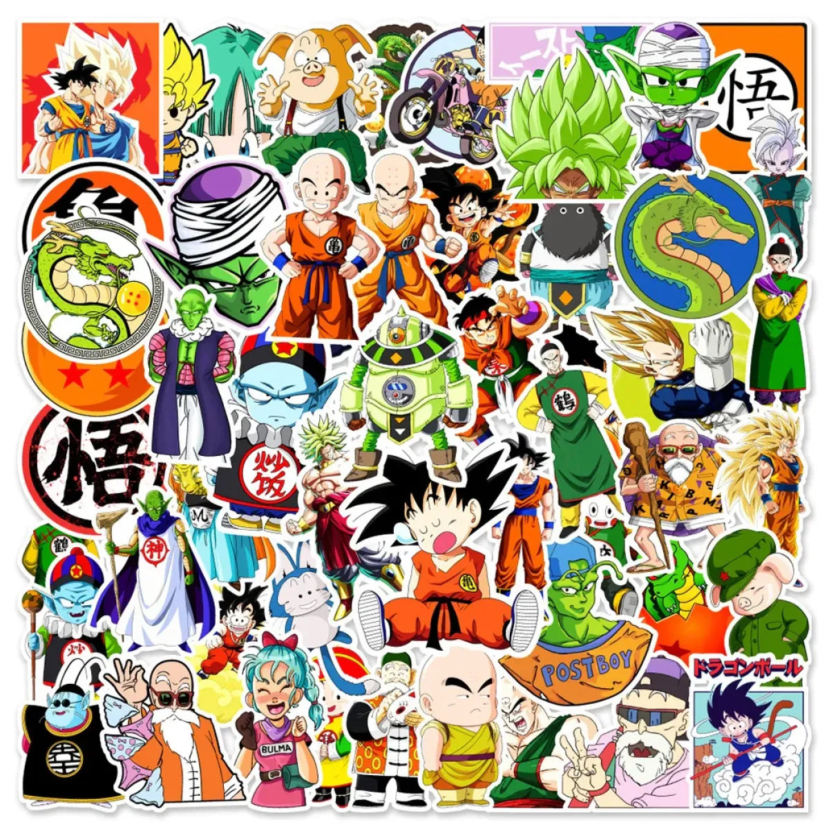 Dragon Ball Stickers - 50/100pcs - Son Goku Cartoon Decals - Anime - 13