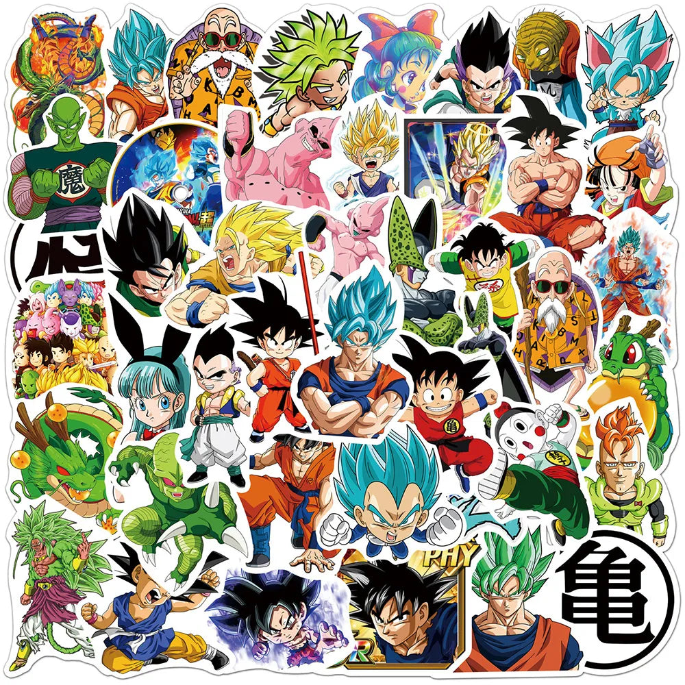 Dragon Ball Stickers - 50/100pcs - Son Goku Cartoon Decals - 50pcs Style10 - Anime - Decorative Stickers - 16 - 2024