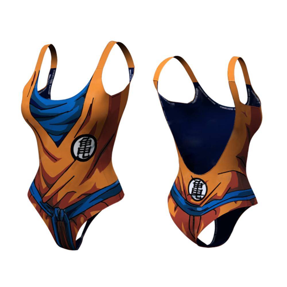 Women’s Dragon Ball Z Swimsuit - Orange / XL - Women’s Clothing & Accessories - Swimwear - 7 - 2024