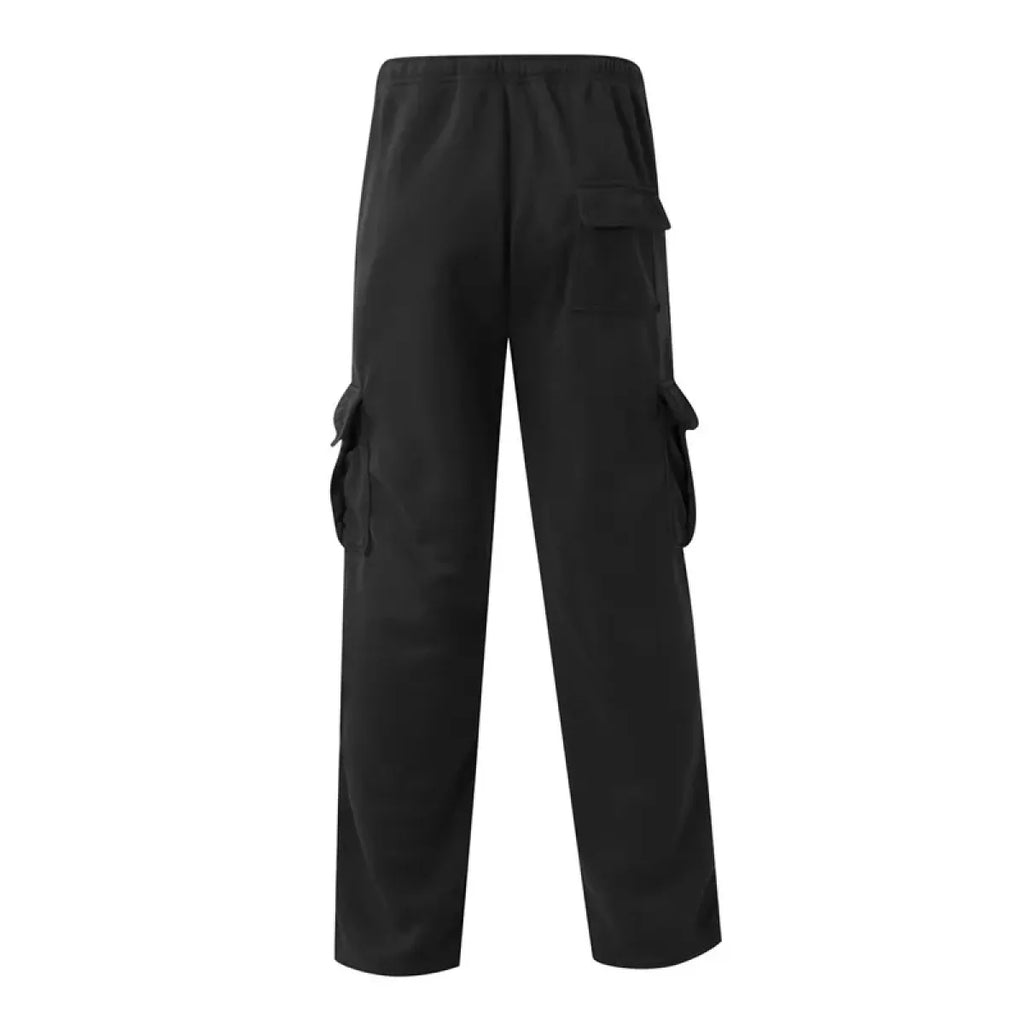 Men’s Drawstring Cargo Pants – Loose Fit Wide-Leg Sweatpants - Bottoms - Men’s Pants - 2
