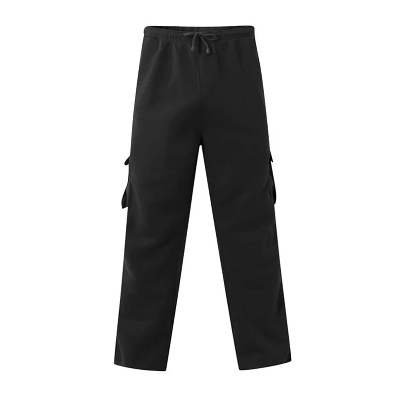 Men’s Drawstring Cargo Pants – Loose Fit Wide-Leg Sweatpants - Bottoms - Pants - 2024 - 3 - Worldwide Shipping