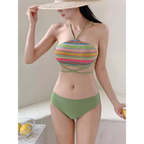 Bikini Set – High Waist Drawstring Skirt Korean Spice Style - Bottoms - Swimwear - 4