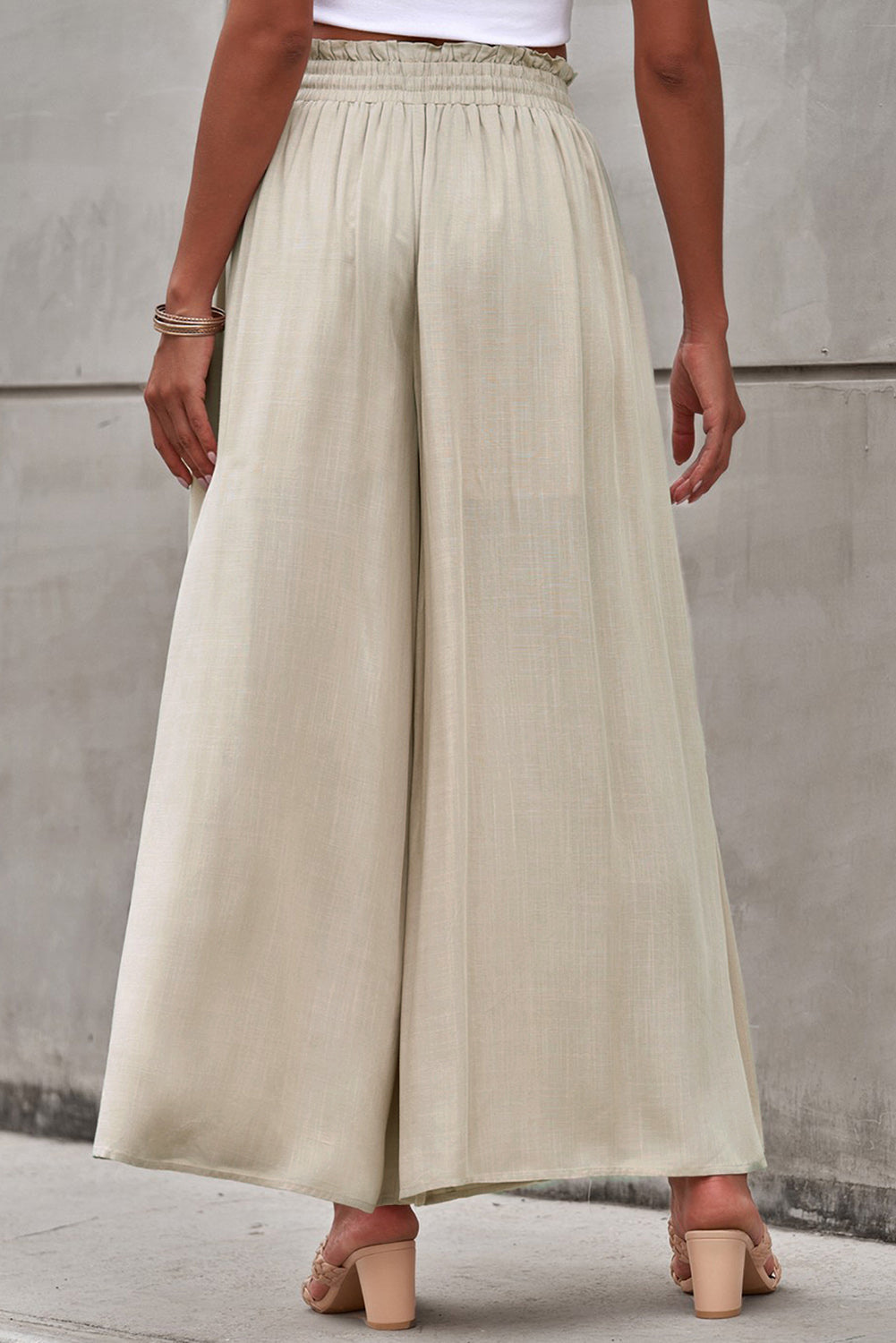 Drawstring Waist Wide Leg Pants - Bottoms - Pants - 7 - 2024