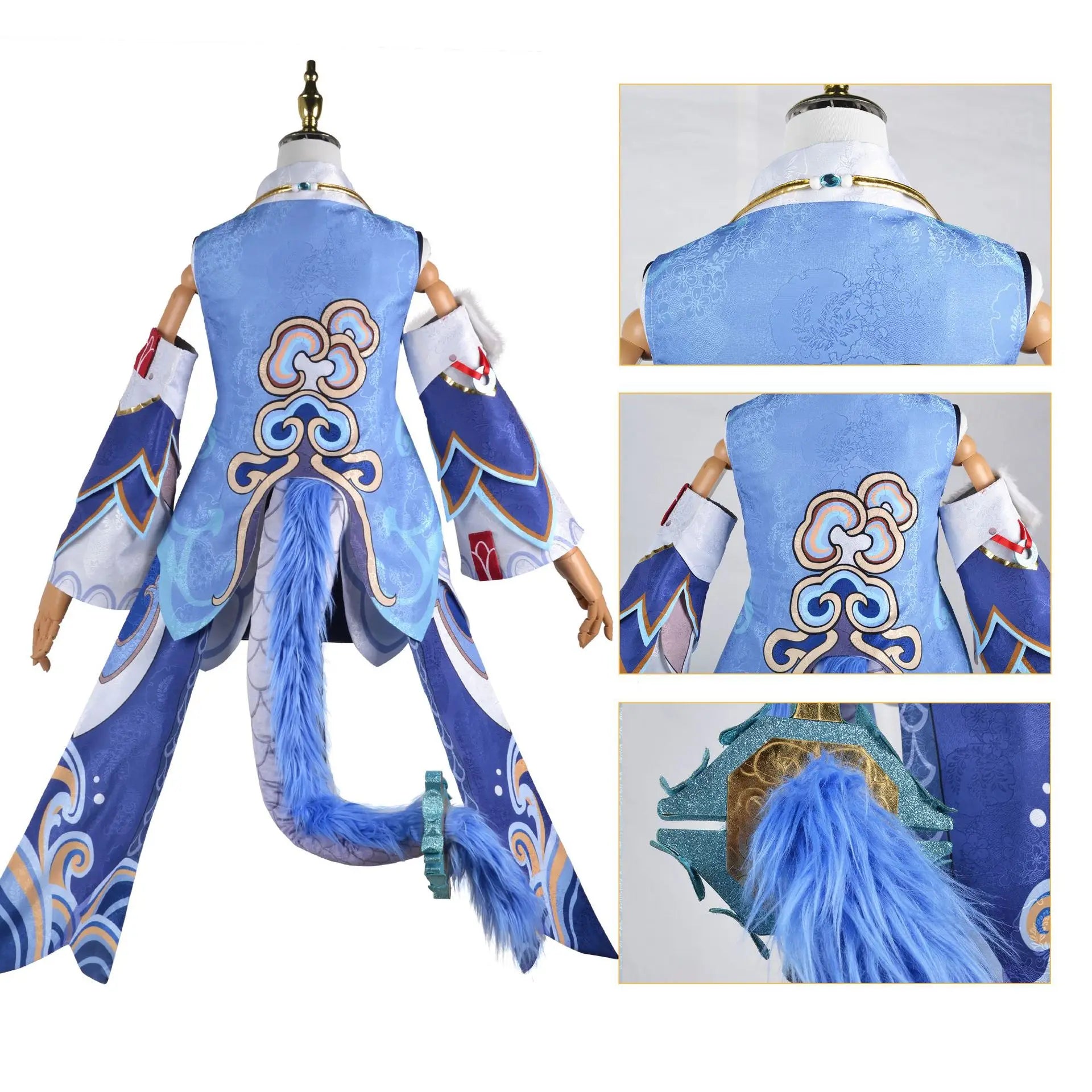 Honkai Star Rail Bailu Cosplay Costume - Dresses - Costumes - 5 - 2024