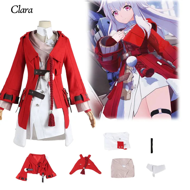 Honkai: Star Rail Clara Cosplay Costume - Clothing wig set / XS / Other - Dresses - Costumes - 1 - 2024
