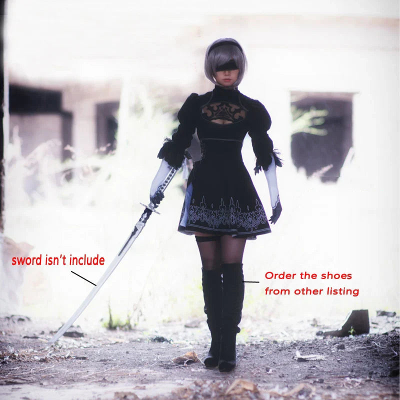 Nier Automata 2B Cosplay Suit - Dresses - Costumes - 5 - 2024