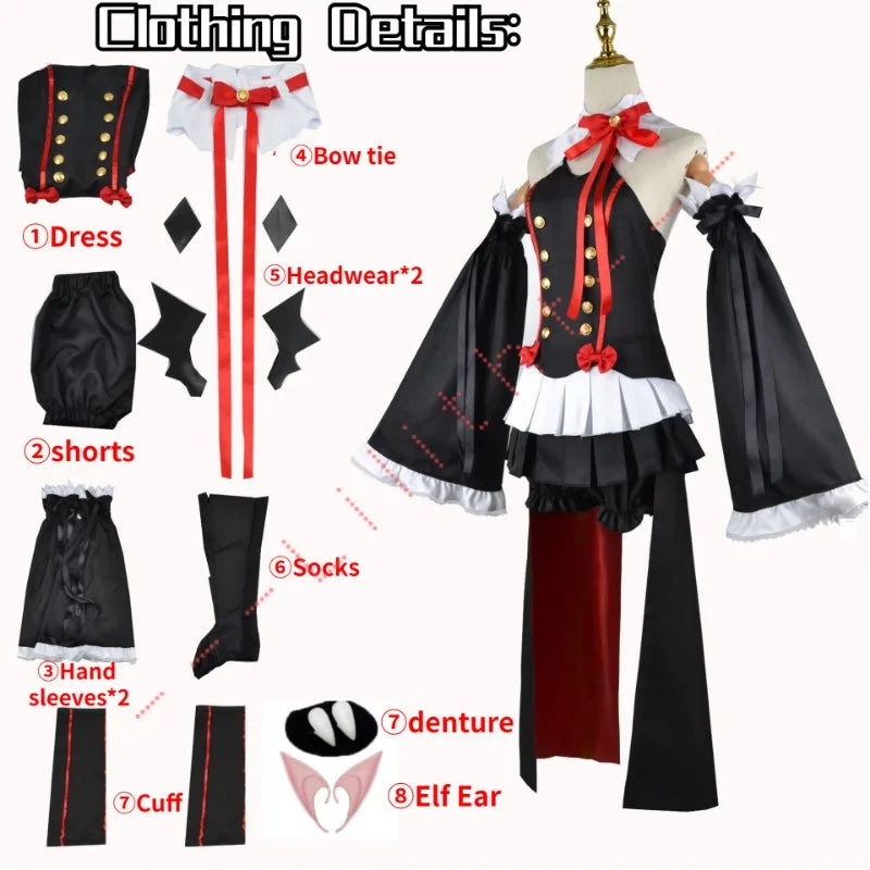 Seraph Of The End Krul Tepes Cosplay Costume - only clothing / XS - Dresses - Costumes - 6 - 2024