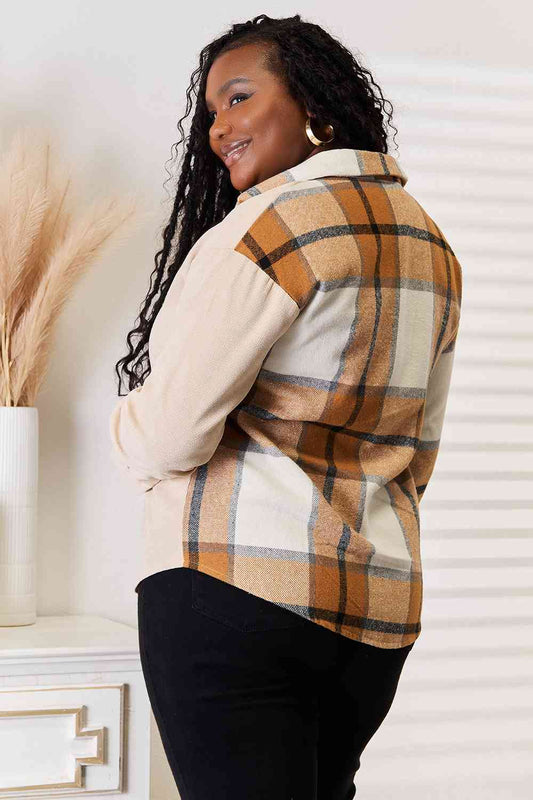 Plaid Print Dropped Shoulder Shirt - T-Shirts - Shirts & Tops - 2 - 2024