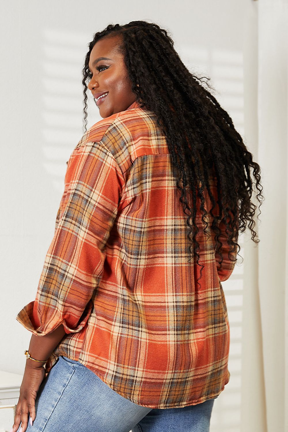 Plaid Dropped Shoulder Shirt - T-Shirts - Shirts & Tops - 28 - 2024