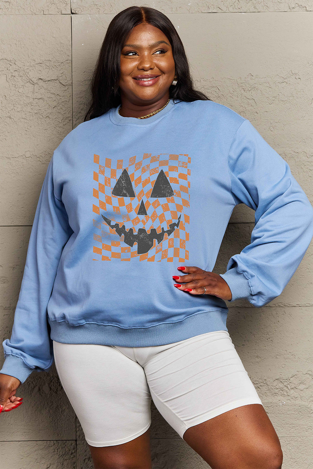 Full Size Graphic Dropped Shoulder Sweatshirt - T-Shirts - Shirts & Tops - 4 - 2024