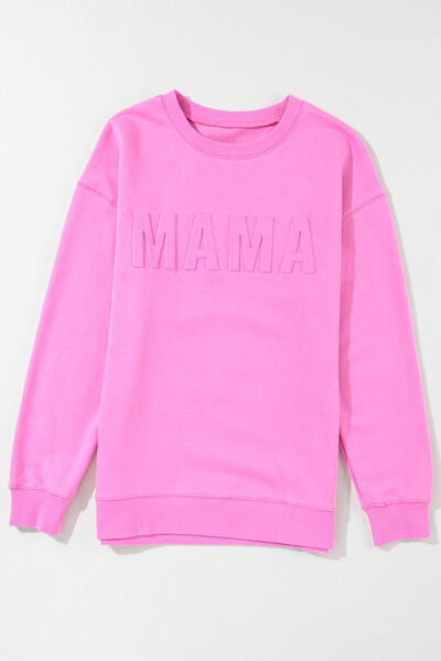 MAMA Round Neck Dropped Shoulder Sweatshirt - T-Shirts - Shirts & Tops - 2 - 2024