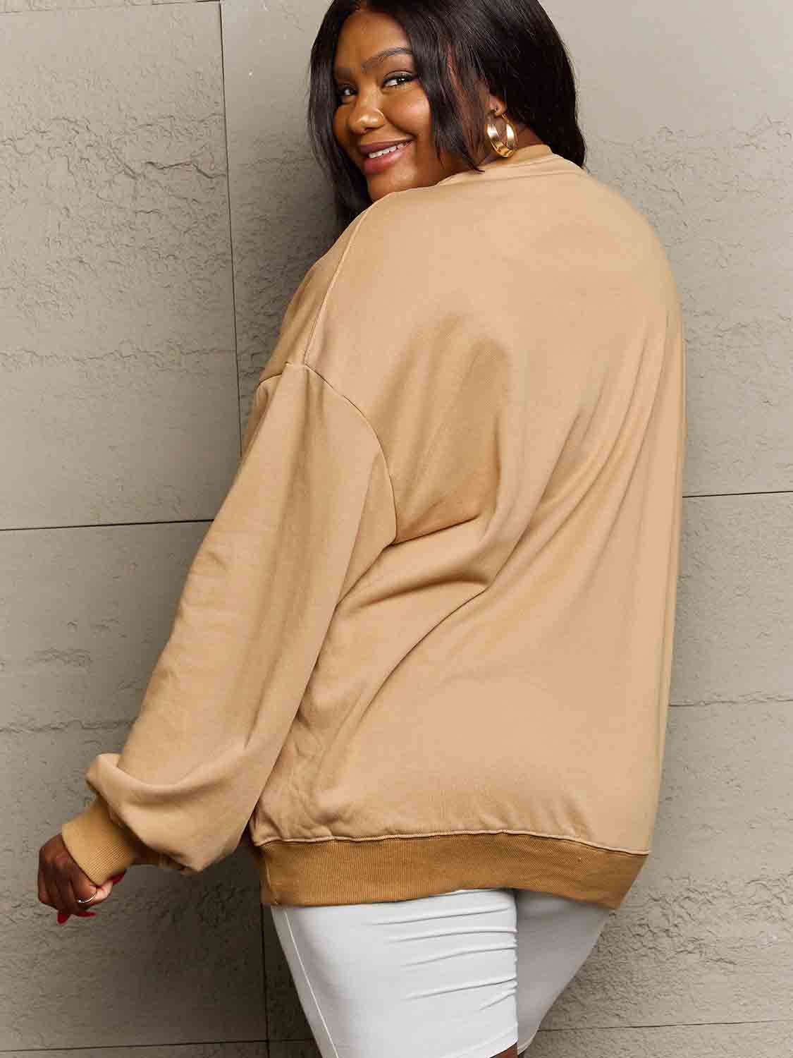 Full Size Dropped Shoulder Sweatshirt - T-Shirts - Shirts & Tops - 21 - 2024