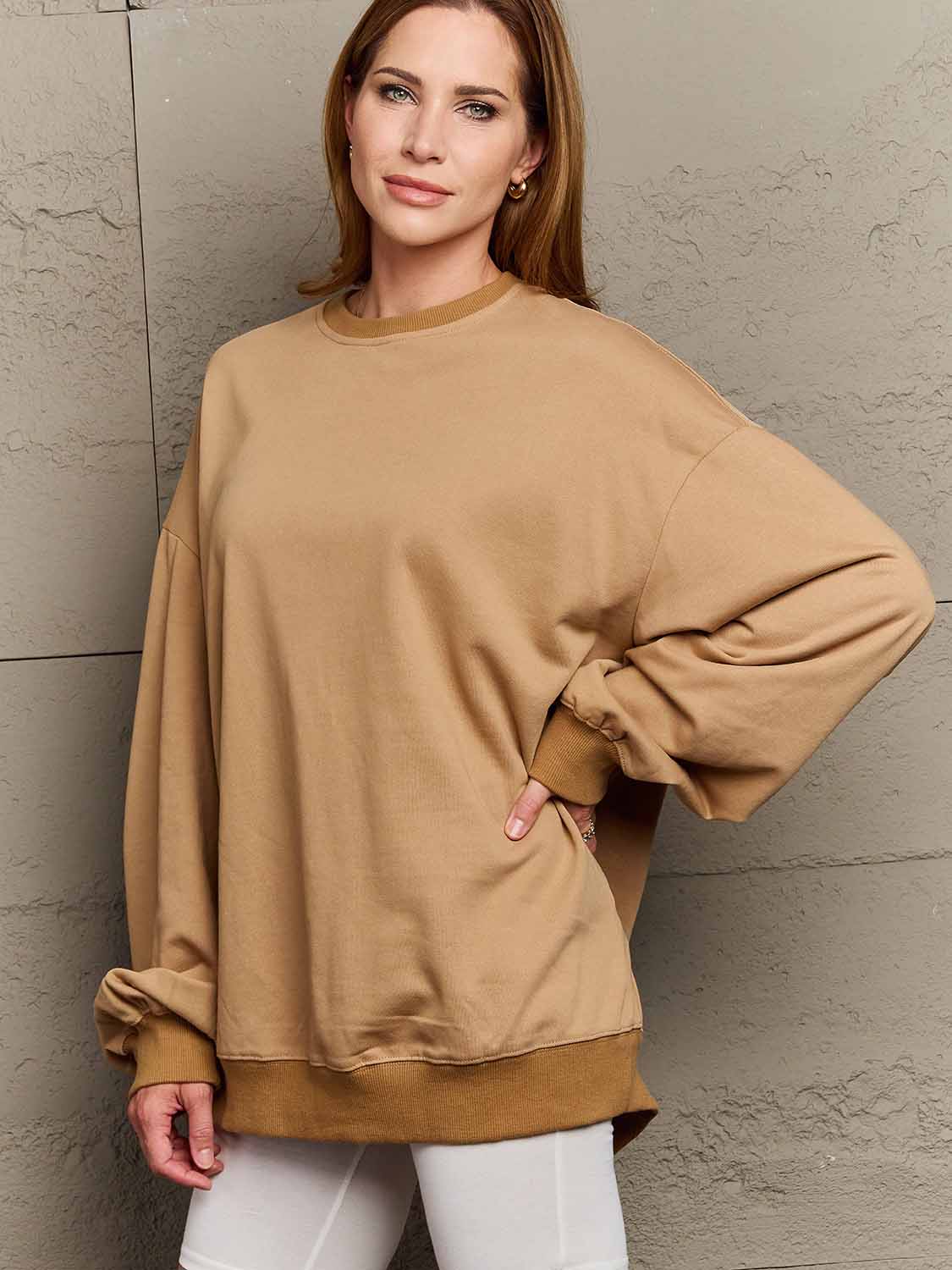 Full Size Dropped Shoulder Sweatshirt - T-Shirts - Shirts & Tops - 17 - 2024