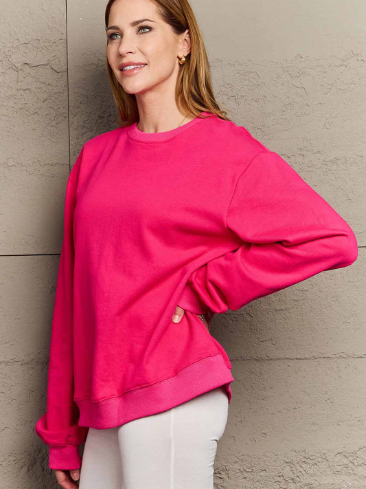 Full Size Dropped Shoulder Sweatshirt - T-Shirts - Shirts & Tops - 2 - 2024