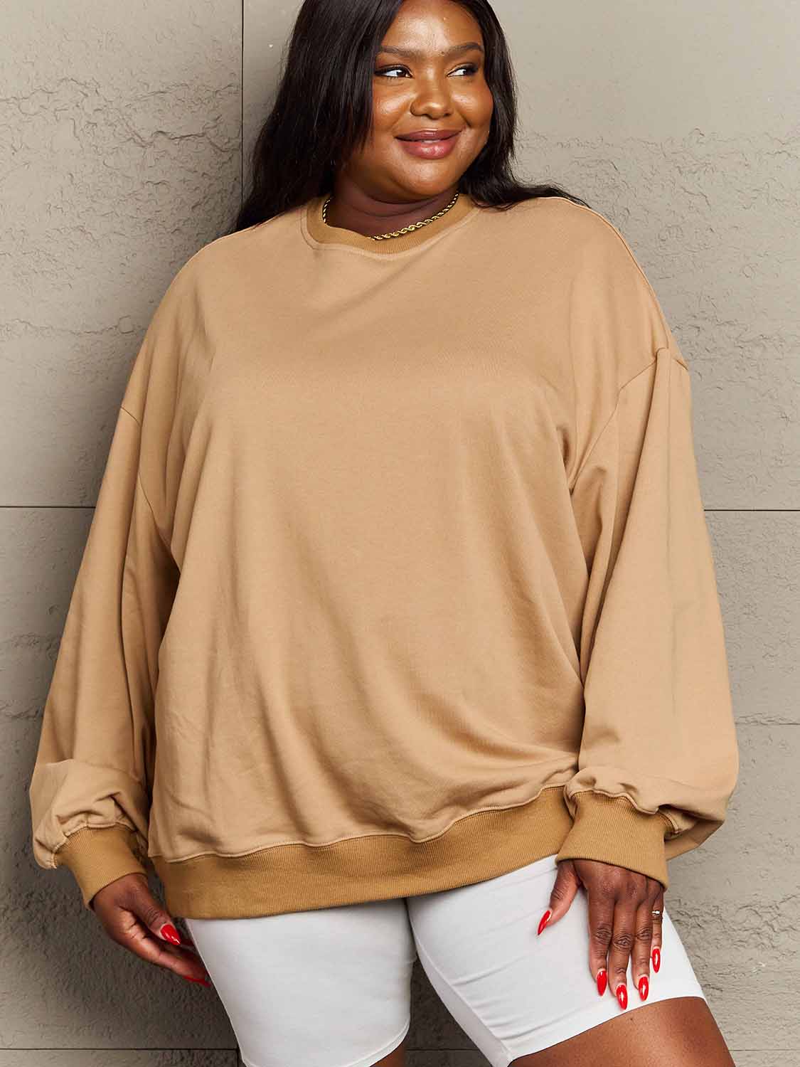 Full Size Dropped Shoulder Sweatshirt - T-Shirts - Shirts & Tops - 19 - 2024