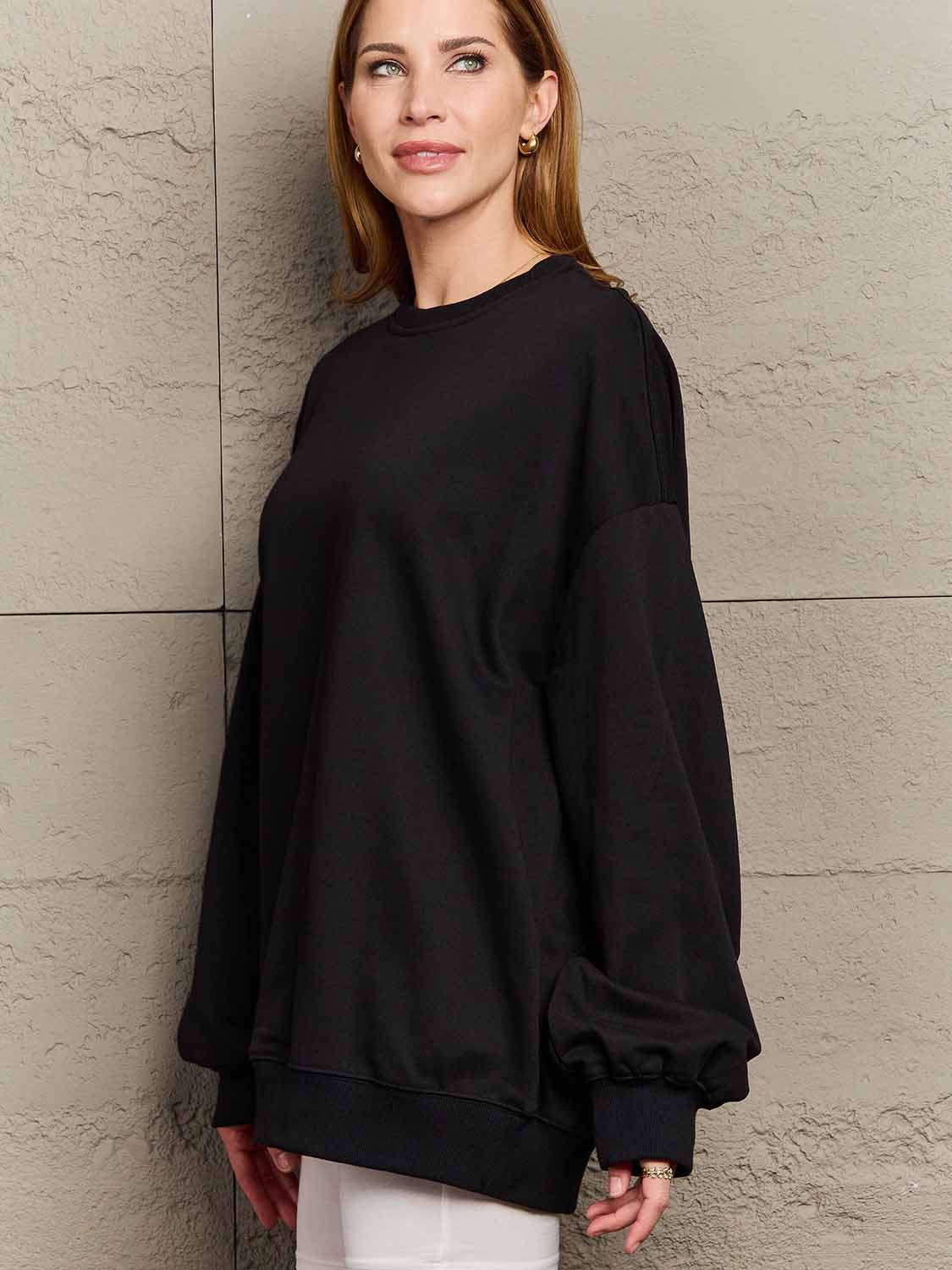 Full Size Dropped Shoulder Sweatshirt - T-Shirts - Shirts & Tops - 8 - 2024