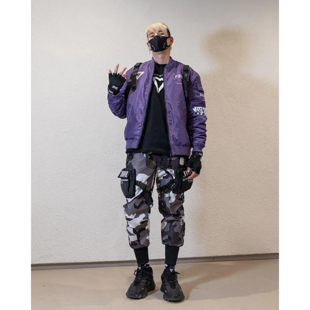 V3-3 Cybercore Purple Bomber Jacket - Jackets & Coats - Jacket - 5