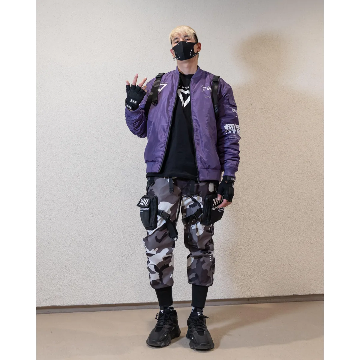 V3-3 Cybercore Purple Bomber Jacket - Jackets & Coats - Jacket - 5